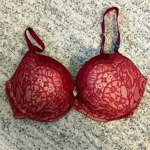 Victoria's Secret Crimson Lace Bra
